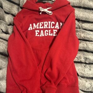 Red American eagle hoodie :)